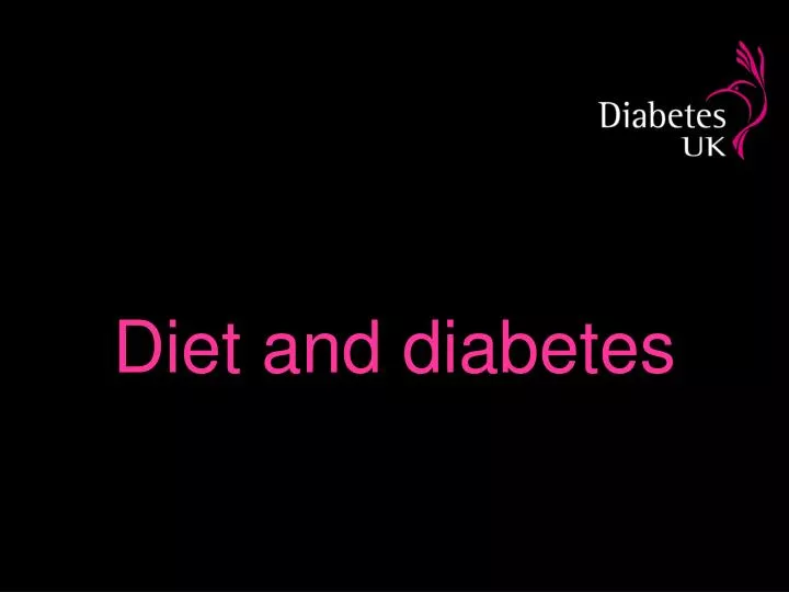 diet and diabetes