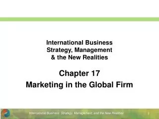 International Business Strategy, Management &amp; the New Realities