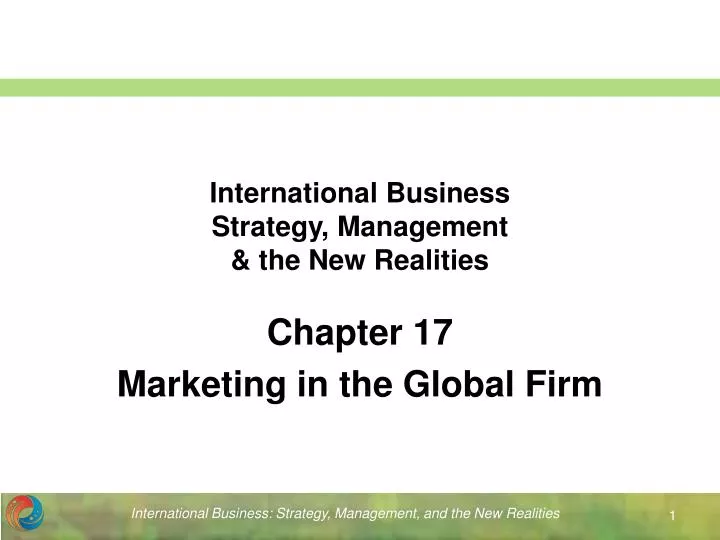 international business strategy management the new realities