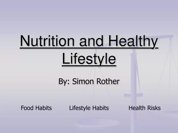 nutrition and healthy lifestyle