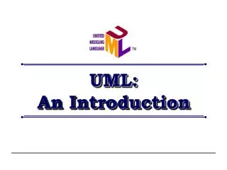 UML: An Introduction