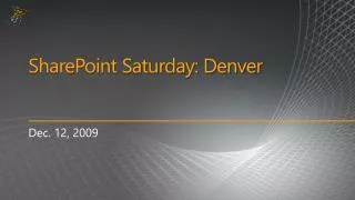 SharePoint Saturday: Denver