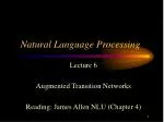 Natural Language Processing