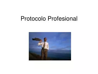 protocolo profesional