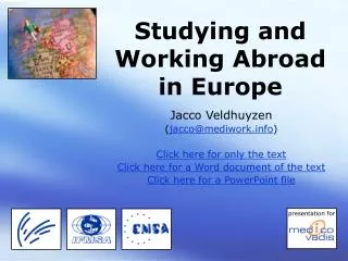 Studying and Working Abroad in Europe