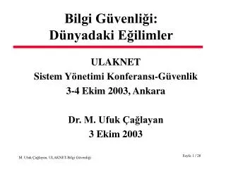 Bilgi Güvenliği: Dünyadaki Eğilimler