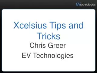 Xcelsius Tips and Tricks