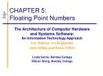 PPT - Lecture 6. Fixed and Floating Point Numbers PowerPoint ...