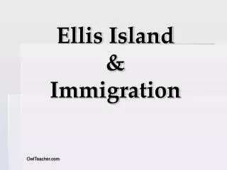 Ellis Island &amp; Immigration