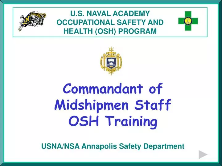 u s naval academy occupational safety and health osh program