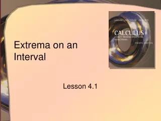 Extrema on an Interval