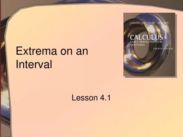 extrema on an interval