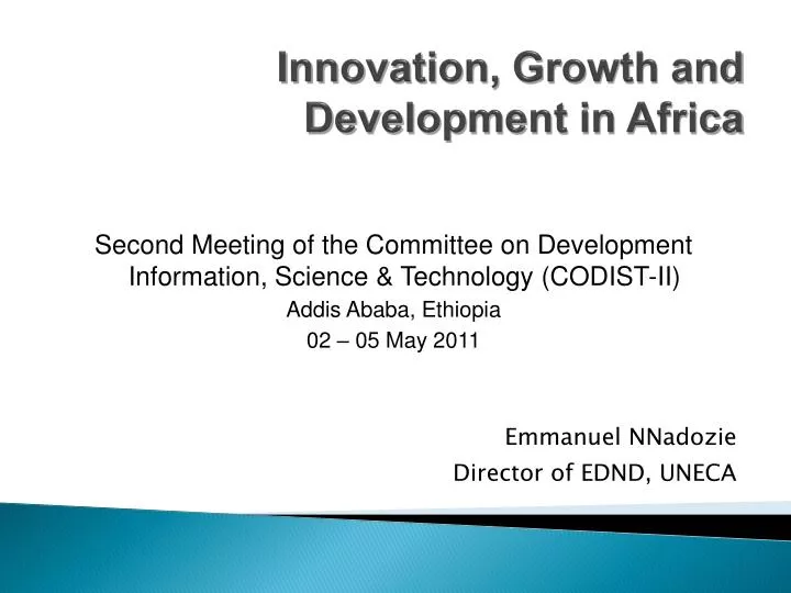 innovation growth and development in africa