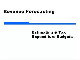 Revenue Forecasting