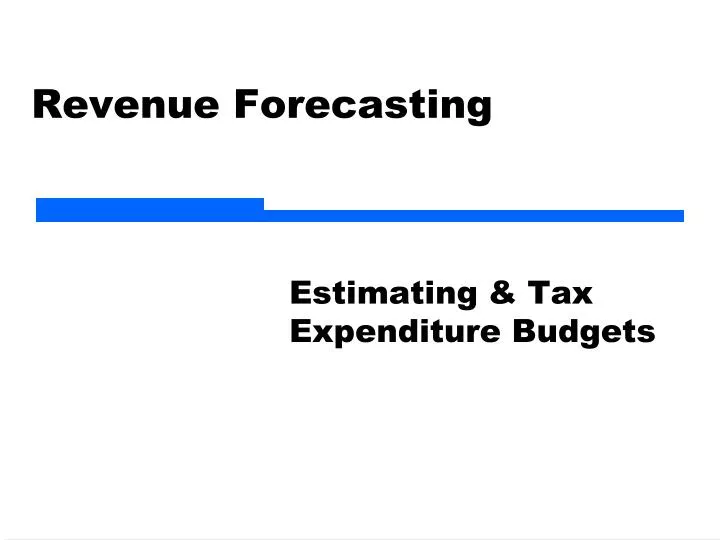 revenue forecasting