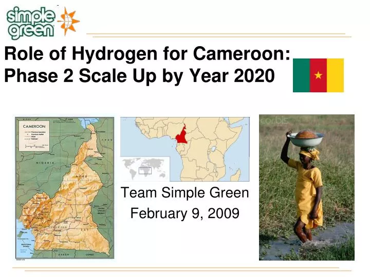 role of hydrogen for cameroon phase 2 scale up by year 2020