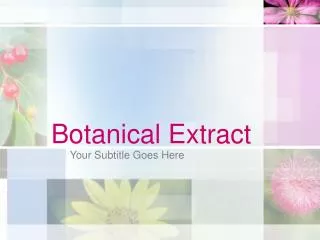 Botanical Extract