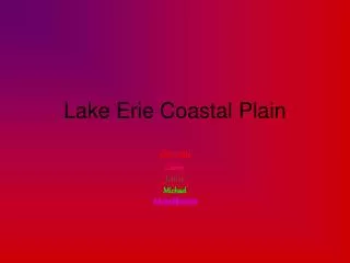 Lake Erie Coastal Plain