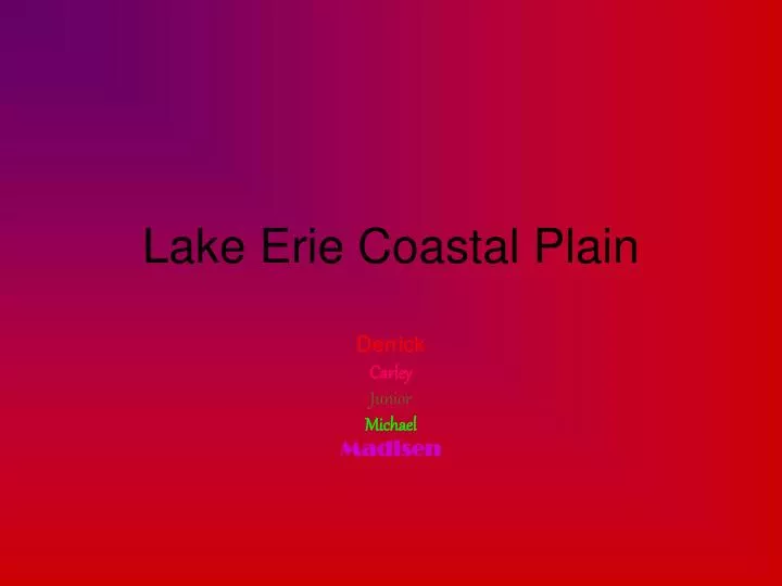 lake erie coastal plain