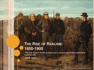 The Rise of Realism: 1850-1900
