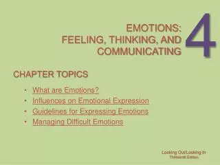 Emotions: Feeling, thinking, and communicating