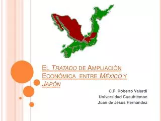 El Tratado de Ampliación Económica entre México y Japón