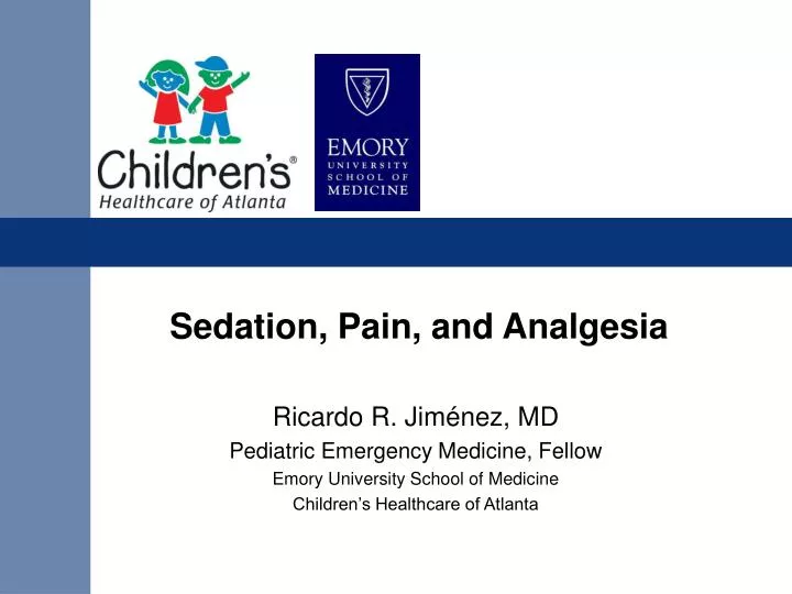 sedation pain and analgesia