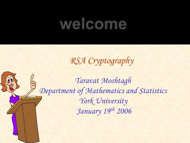 PPT - RSA Cryptography PowerPoint Presentation, Free Download - ID:657869