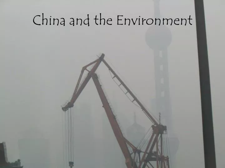 china and the environment