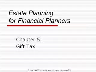 Estate Planning for Financial Planners