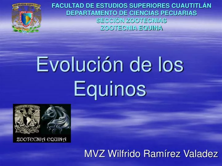 evoluci n de los equinos