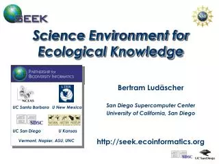 Science Environment for Ecological Knowledge