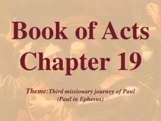 Book of Acts Chapter 19