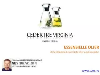 foredragsholder for essensielle oljer nils erik volden hovedfag i helsefag ntnu www tcm no