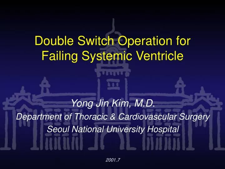 double switch operation for failing systemic ventricle