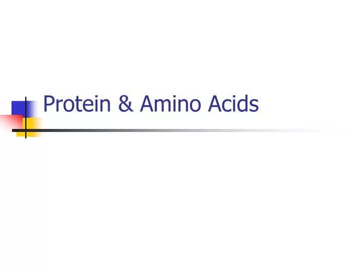 protein amino acids