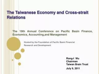 Hosted by the Foundation of Pacific Basin Financial Research and Development