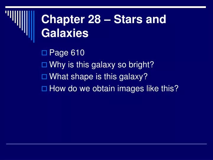 chapter 28 stars and galaxies