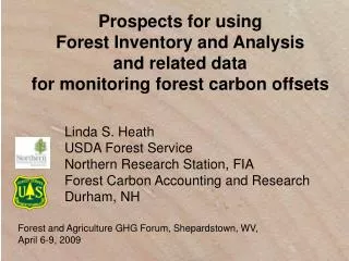 Prospects for using Forest Inventory and Analysis and related data for monitoring forest carbon offsets