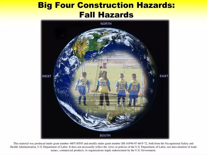 big four construction hazards fall hazards