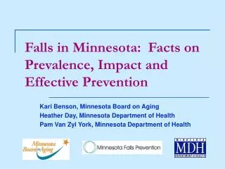 Falls in Minnesota: Facts on Prevalence, Impact and Effective Prevention