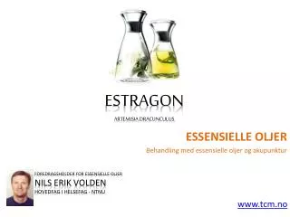 foredragsholder for essensielle oljer nils erik volden hovedfag i helsefag ntnu www tcm no