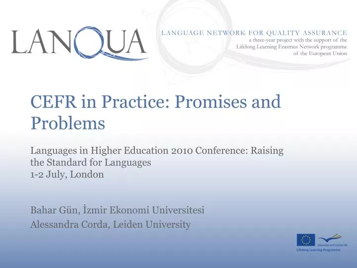 cefr in practice promises and problems