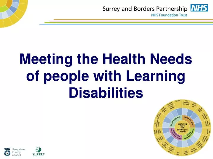 meeting the health needs of people with learning disabilities