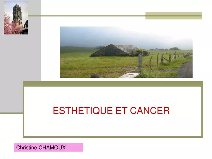 esthetique et cancer