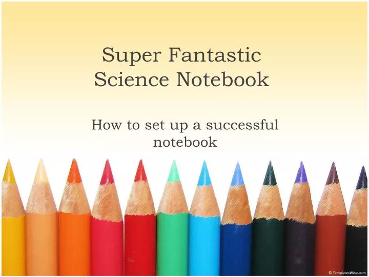 super fantastic science notebook