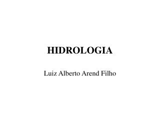 HIDROLOGIA