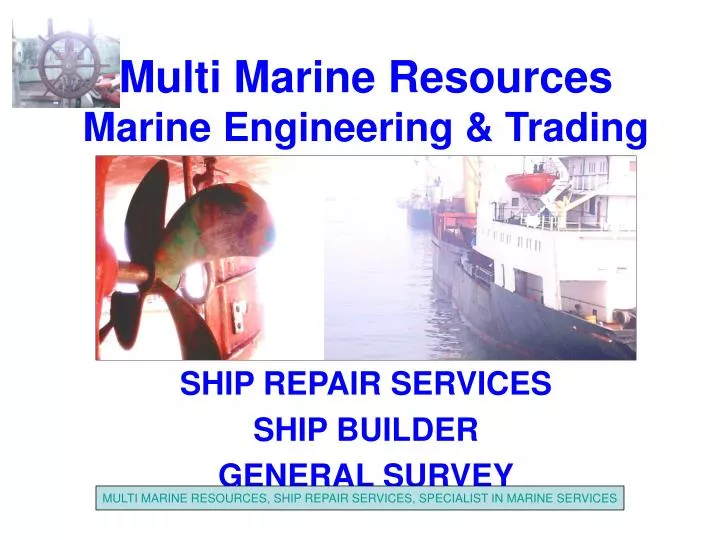 multi marine resources marine engineering trading