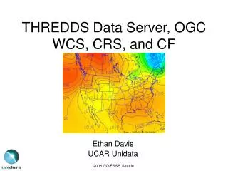 THREDDS Data Server, OGC WCS, CRS, and CF