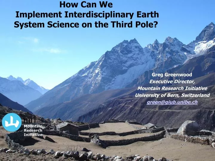 how can we implement interdisciplinary earth system science on the third pole